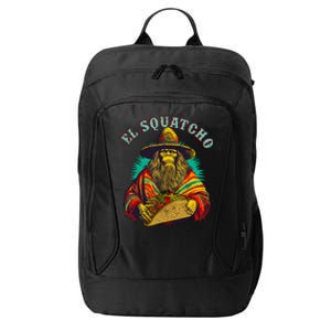 El Squatcho Poncho Taco Western Bigfoot Sasquatch Lovers City Backpack