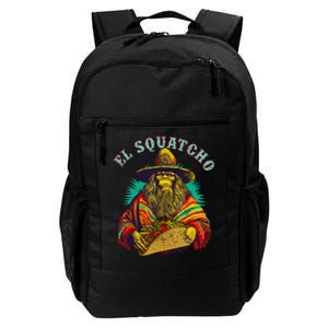 El Squatcho Poncho Taco Western Bigfoot Sasquatch Lovers Daily Commute Backpack