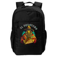 El Squatcho Poncho Taco Western Bigfoot Sasquatch Lovers Daily Commute Backpack