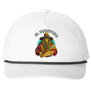 El Squatcho Poncho Taco Western Bigfoot Sasquatch Lovers Snapback Five-Panel Rope Hat