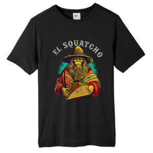 El Squatcho Poncho Taco Western Bigfoot Sasquatch Lovers Tall Fusion ChromaSoft Performance T-Shirt