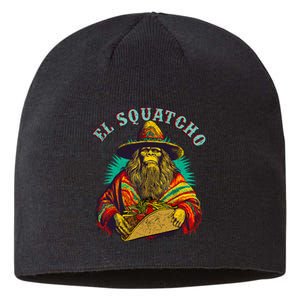 El Squatcho Poncho Taco Western Bigfoot Sasquatch Lovers Sustainable Beanie