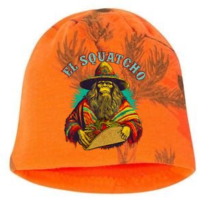 El Squatcho Poncho Taco Western Bigfoot Sasquatch Lovers Kati - Camo Knit Beanie