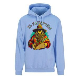 El Squatcho Poncho Taco Western Bigfoot Sasquatch Lovers Unisex Surf Hoodie