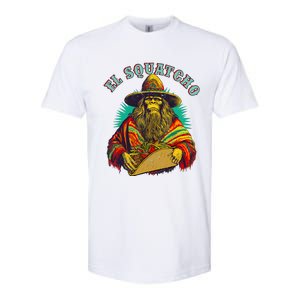 El Squatcho Poncho Taco Western Bigfoot Sasquatch Lovers Softstyle CVC T-Shirt