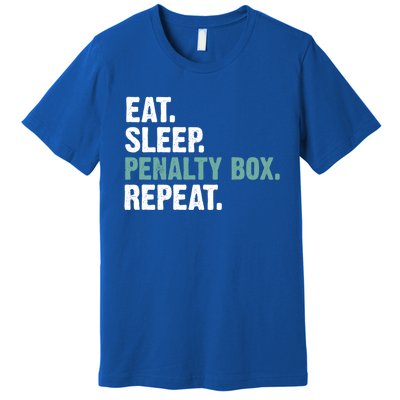 Eat Sleep Penalty Box Repeat Ice Hockey Funny Gift Premium T-Shirt