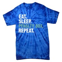 Eat Sleep Penalty Box Repeat Ice Hockey Funny Gift Tie-Dye T-Shirt