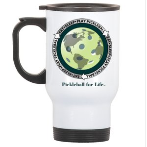 Eat Sleep Play Pickleball Mug Stainless Steel Travel Mug