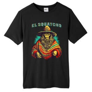 El Squatcho Poncho – Western Bigfoot Funny Sasquatch Tall Fusion ChromaSoft Performance T-Shirt