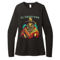 El Squatcho Poncho – Western Bigfoot Funny Sasquatch Womens CVC Long Sleeve Shirt