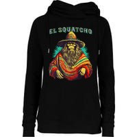 El Squatcho Poncho – Western Bigfoot Funny Sasquatch Womens Funnel Neck Pullover Hood