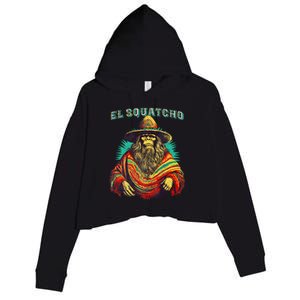 El Squatcho Poncho – Western Bigfoot Funny Sasquatch Crop Fleece Hoodie