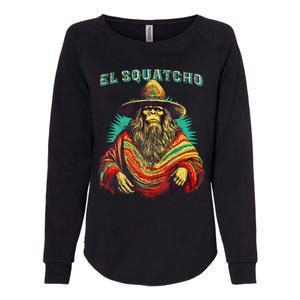 El Squatcho Poncho – Western Bigfoot Funny Sasquatch Womens California Wash Sweatshirt