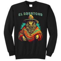 El Squatcho Poncho – Western Bigfoot Funny Sasquatch Tall Sweatshirt