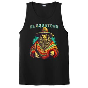 El Squatcho Poncho – Western Bigfoot Funny Sasquatch PosiCharge Competitor Tank