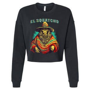 El Squatcho Poncho – Western Bigfoot Funny Sasquatch Cropped Pullover Crew