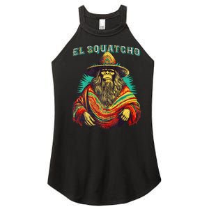 El Squatcho Poncho – Western Bigfoot Funny Sasquatch Women's Perfect Tri Rocker Tank