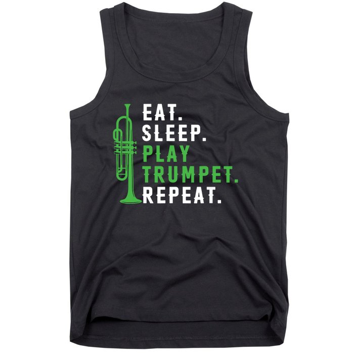 Eat Sleep Play Trumpet Repeat Trumpeter Trumpet Player Tank Top