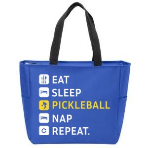 Eat Sleep Pickleball Nap Repeat (Meaningful Gift) Zip Tote Bag