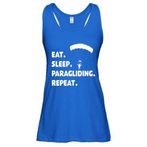 Eat Sleep Paragliding Repeat Vacation Flying Travel Love Gift Ladies Essential Flowy Tank