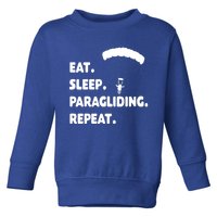 Eat Sleep Paragliding Repeat Vacation Flying Travel Love Gift Toddler Sweatshirt