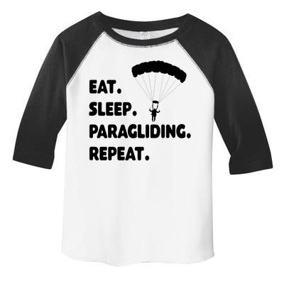 Eat Sleep Paragliding Repeat Vacation Flying Travel Love Gift Toddler Fine Jersey T-Shirt