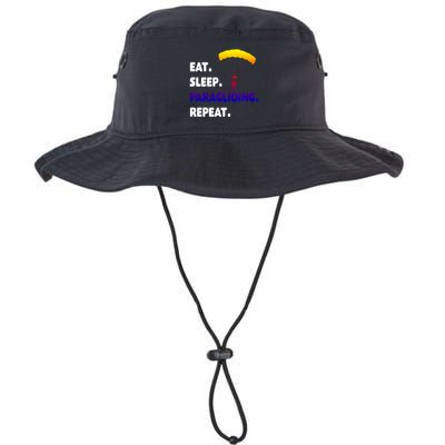 Eat Sleep Paragliding Repeat Vacation Flying Travel Love Gift Bucket Hat