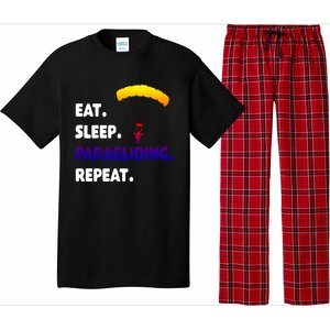 Eat Sleep Paragliding Repeat Vacation Flying Travel Love Gift Pajama Set