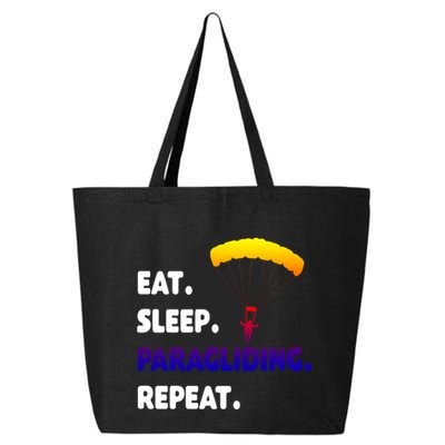 Eat Sleep Paragliding Repeat Vacation Flying Travel Love Gift 25L Jumbo Tote