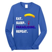 Eat Sleep Paragliding Repeat Vacation Flying Travel Love Gift Long Sleeve Shirt