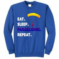 Eat Sleep Paragliding Repeat Vacation Flying Travel Love Gift Sweatshirt