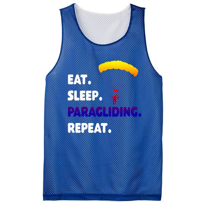 Eat Sleep Paragliding Repeat Vacation Flying Travel Love Gift Mesh Reversible Basketball Jersey Tank