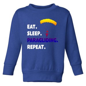 Eat Sleep Paragliding Repeat Vacation Flying Travel Love Gift Toddler Sweatshirt