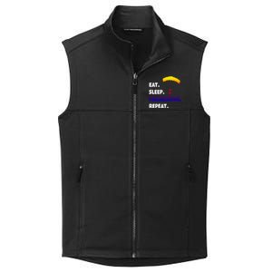 Eat Sleep Paragliding Repeat Vacation Flying Travel Love Gift Collective Smooth Fleece Vest