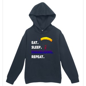 Eat Sleep Paragliding Repeat Vacation Flying Travel Love Gift Urban Pullover Hoodie