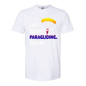 Eat Sleep Paragliding Repeat Vacation Flying Travel Love Gift Softstyle CVC T-Shirt