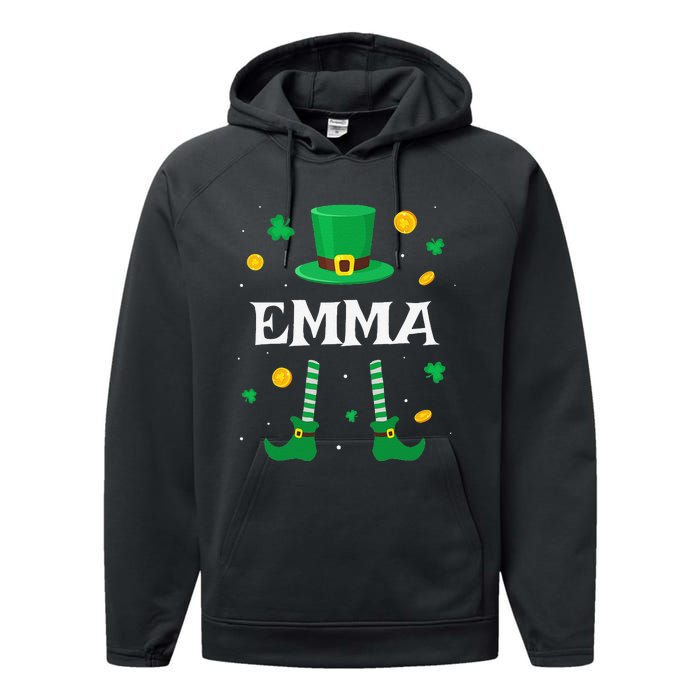 Emma Saint Patrick's Day Leprechaun Costume Emma Performance Fleece Hoodie