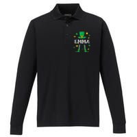 Emma Saint Patrick's Day Leprechaun Costume Emma Performance Long Sleeve Polo