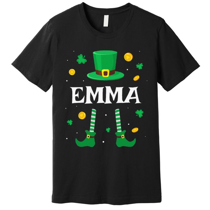 Emma Saint Patrick's Day Leprechaun Costume Emma Premium T-Shirt