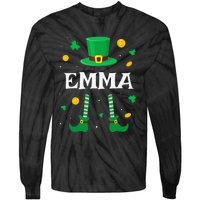 Emma Saint Patrick's Day Leprechaun Costume Emma Tie-Dye Long Sleeve Shirt