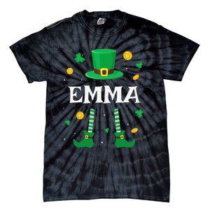 Emma Saint Patrick's Day Leprechaun Costume Emma Tie-Dye T-Shirt