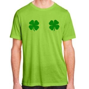 EverThreads Saint Patrick's Day FourLeaf Clover Adult ChromaSoft Performance T-Shirt