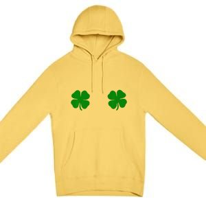 EverThreads Saint Patrick's Day FourLeaf Clover Premium Pullover Hoodie