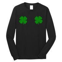 EverThreads Saint Patrick's Day FourLeaf Clover Long Sleeve Shirt