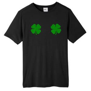 EverThreads Saint Patrick's Day FourLeaf Clover Tall Fusion ChromaSoft Performance T-Shirt