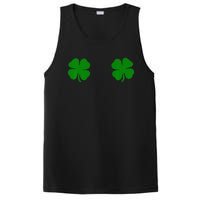 EverThreads Saint Patrick's Day FourLeaf Clover PosiCharge Competitor Tank