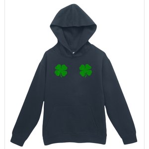 EverThreads Saint Patrick's Day FourLeaf Clover Urban Pullover Hoodie