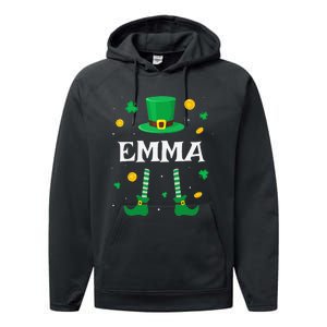 Emma Saint Patrick's Day Leprechaun Costume Emma Performance Fleece Hoodie