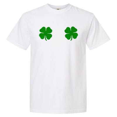 EverThreads Saint Patrick's Day FourLeaf Clover Garment-Dyed Heavyweight T-Shirt