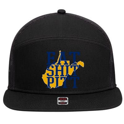 Eat Shit Pitt 7 Panel Mesh Trucker Snapback Hat